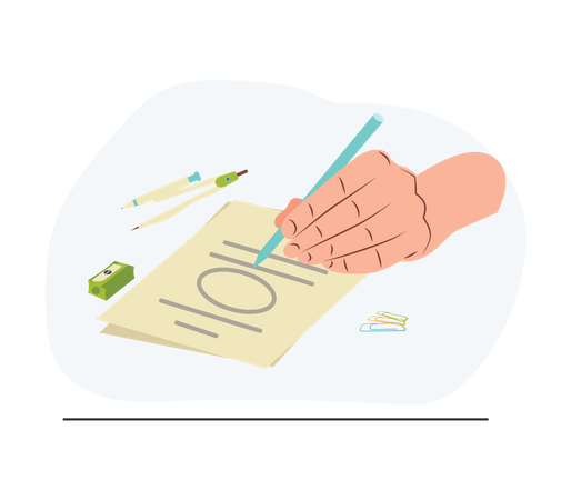 Write letter  Illustration