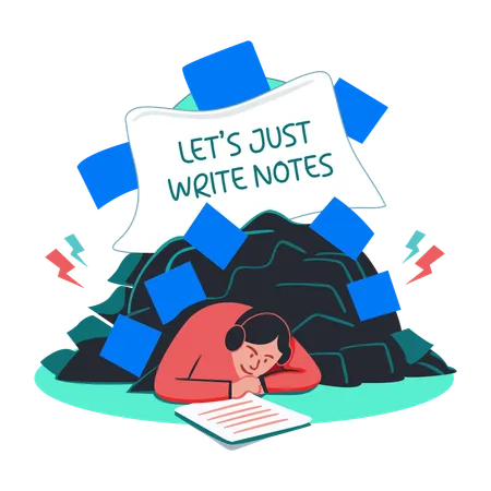 Write Notes  Illustration