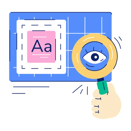 Writing Font Analyzer  Illustration