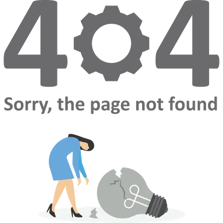 Wrong Operation Caused The Page To Be Closed Vector Illustration In Flat Style Illustration