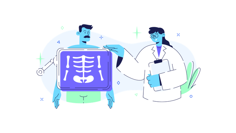 X-ray process  Illustration