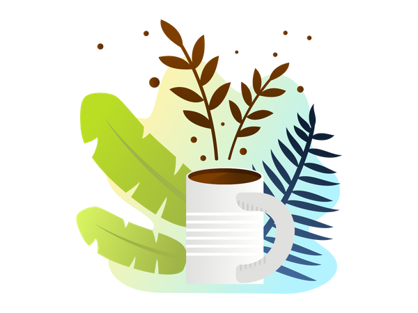 Xícara de café  Ilustração