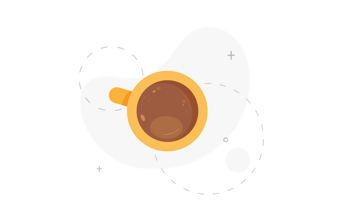 Xícara de café  Ilustração