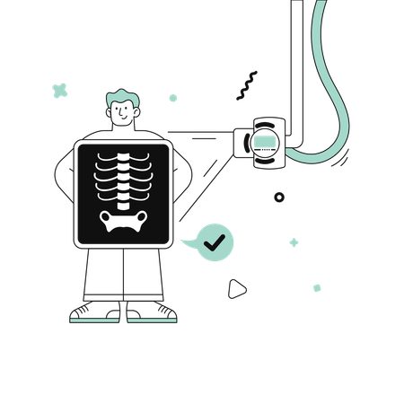 Xray machine  Illustration