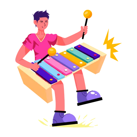 Xylophonist  Illustration