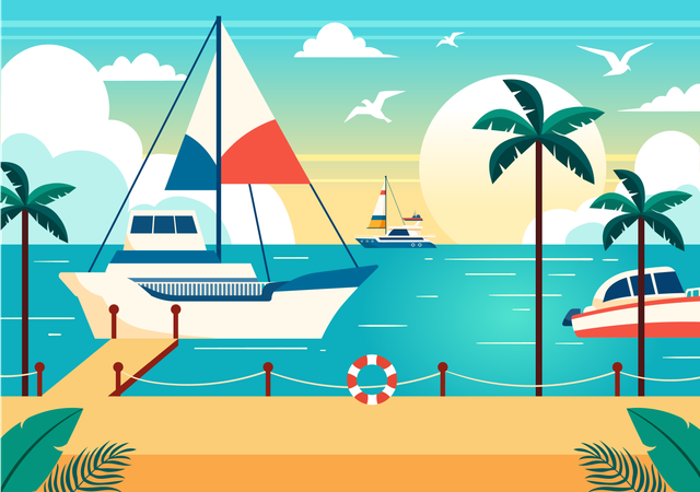 Yachts  Illustration