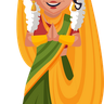 illustrations of saree