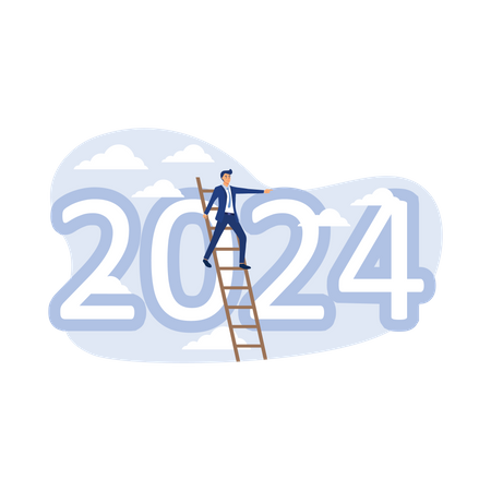 Year 2024 economic outlook  Illustration