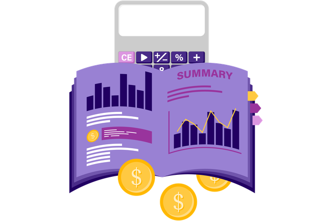 Year end financial summary  Illustration