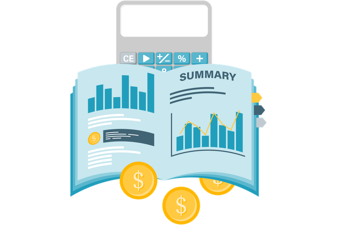 Year end financial summary  Illustration