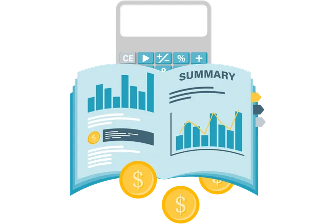 Year end financial summary  Illustration