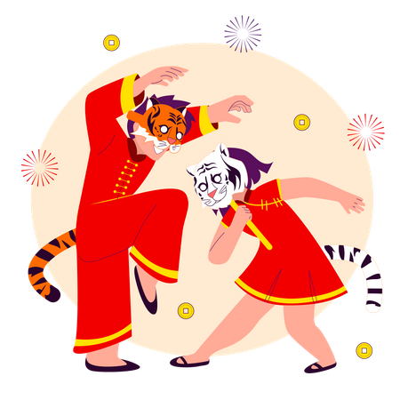 Year Of Tiger  Illustration