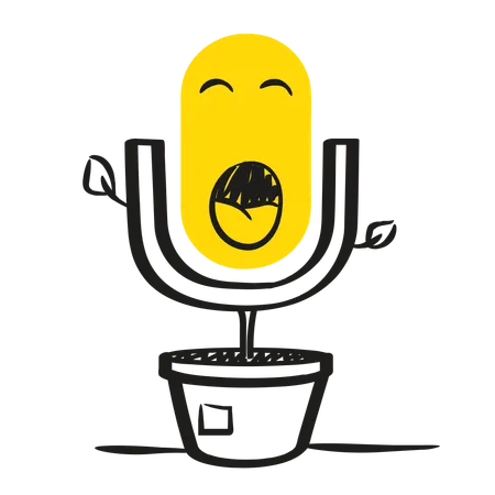 Yelling mice  Illustration
