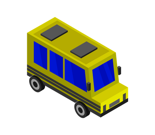 Yellow Bus  Illustration