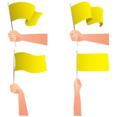 Yellow flag  Illustration