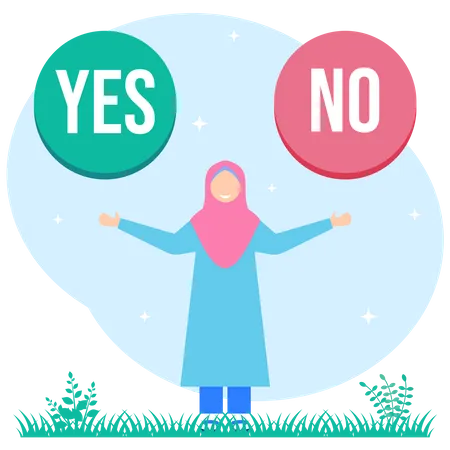 Yes Or No Illustration