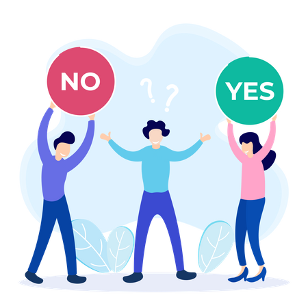 Yes Or No  Illustration