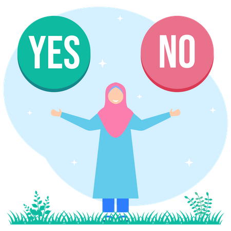 Yes Or No  Illustration