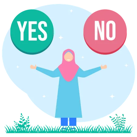 Yes Or No  Illustration