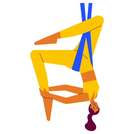 Yoga Aéreo  Ilustración