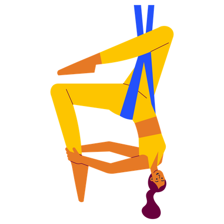 Yoga aérien  Illustration