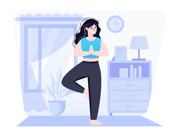 Yoga balance  Illustration