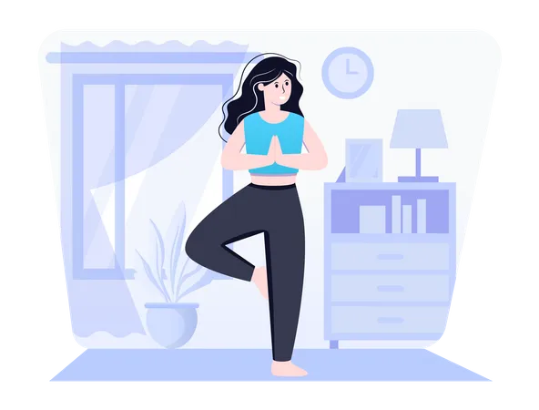 Yoga balance  Illustration