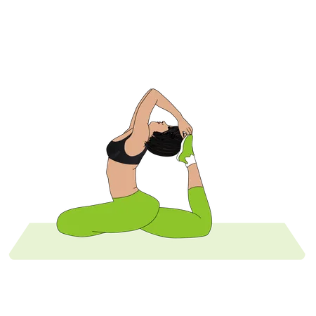 Yoga class Illustration
