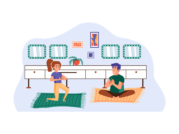 Yoga Class  イラスト