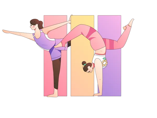 Yoga classes  Illustration