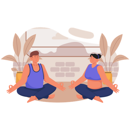 Yoga Club  Illustration