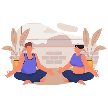 Yoga Club  Illustration