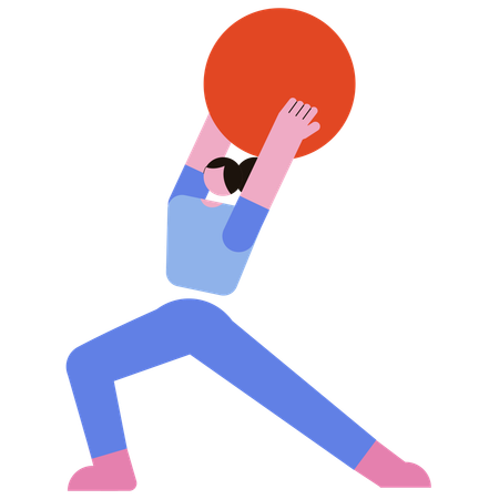 Yoga Exercise  Illustration