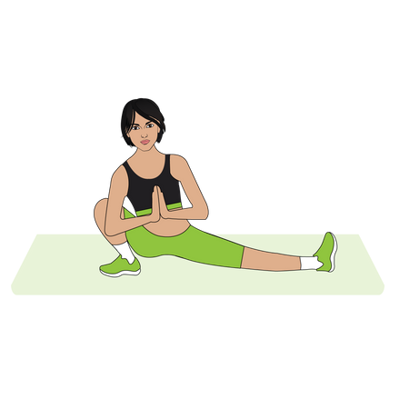 Yoga exercise Illustration
