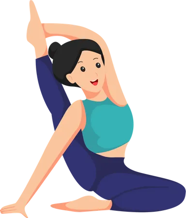 Yoga Exercise Illustration