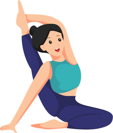 Yoga Exercise  Illustration