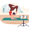 illustration for yoga expert