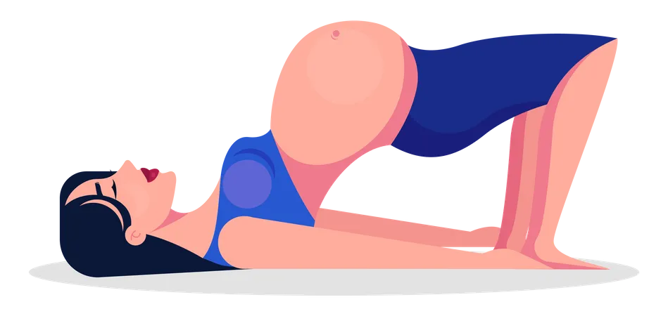 Yoga für Schwangere  Illustration