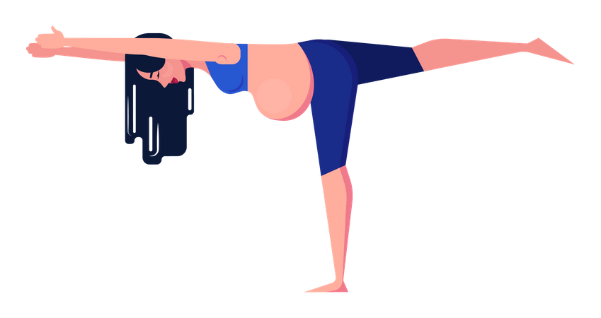 Yoga für Schwangere  Illustration