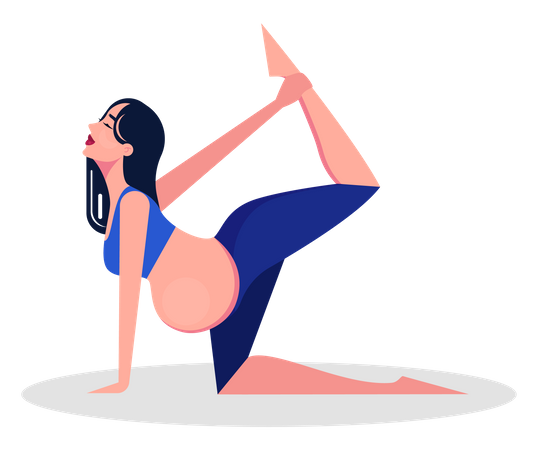 Yoga für Schwangere  Illustration