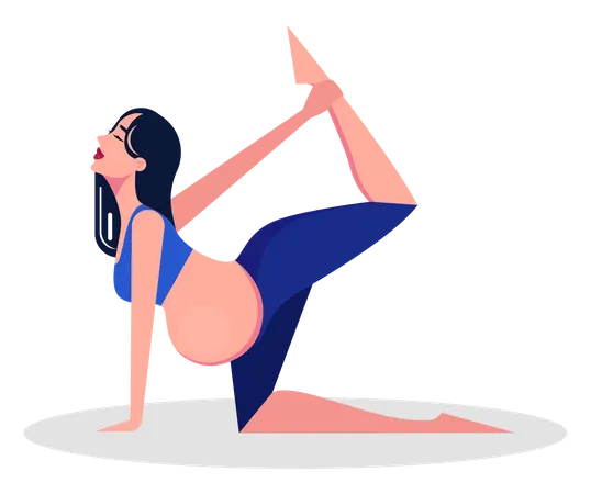 Yoga für Schwangere  Illustration