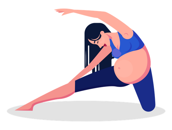 Yoga für Schwangere  Illustration