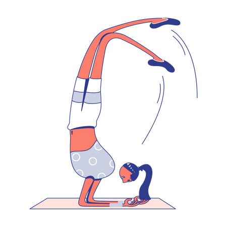 Yoga Girl Illustration
