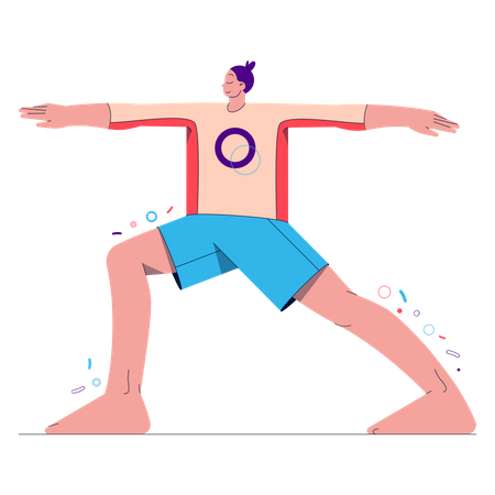 Yoga Guy Illustration