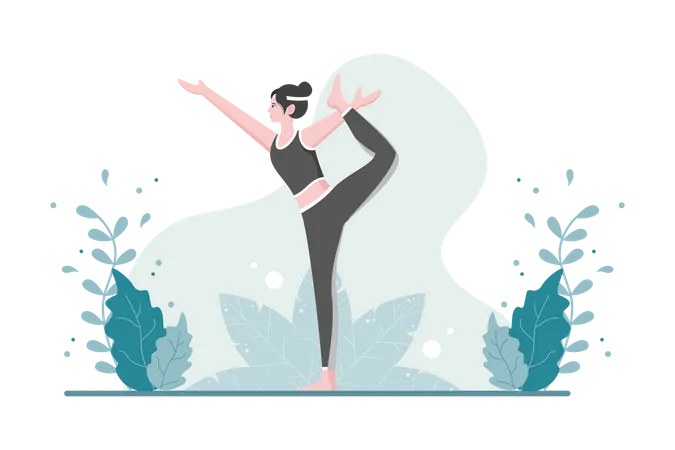 Yoga Instructor  Illustration