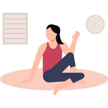 Yoga Instructor  Illustration