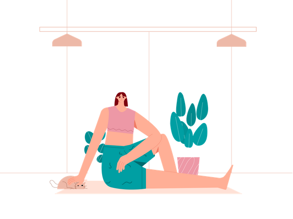 Yoga instructor  Illustration