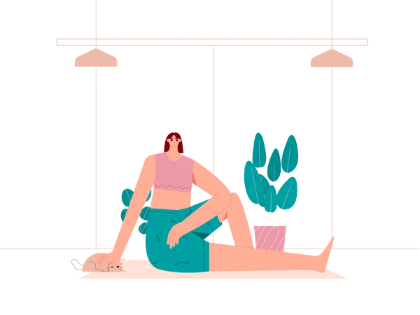 Yoga instructor  Illustration