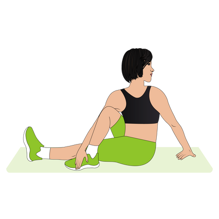 Yoga instructor  Illustration