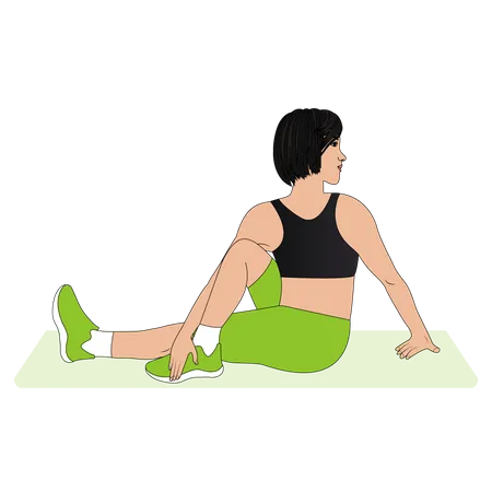 Yoga instructor  Illustration